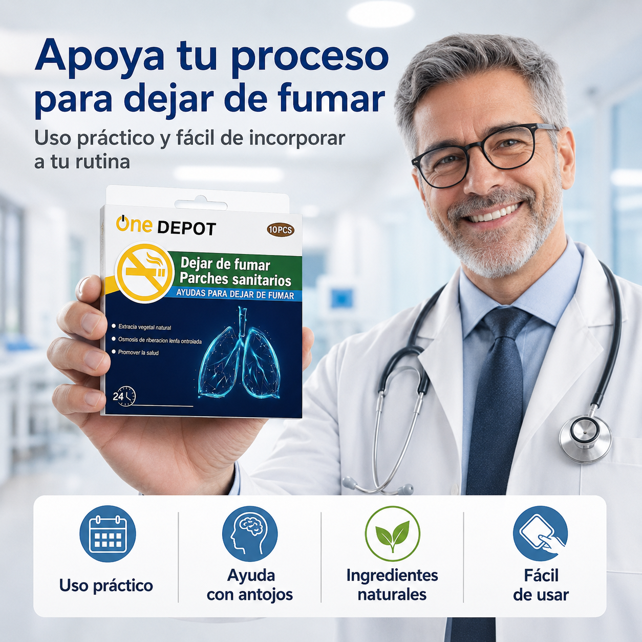 SmokeEase Patch™ | Deja de fumar en una semana
